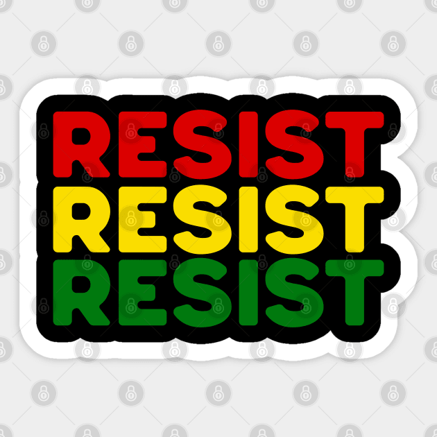 Resist- Pan African Colors Sticker by UrbanLifeApparel